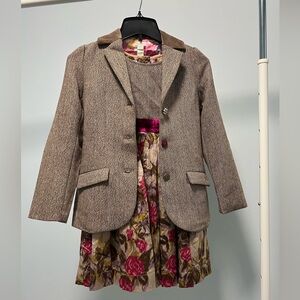 Monsoon Girl Dress and Coat 2pc